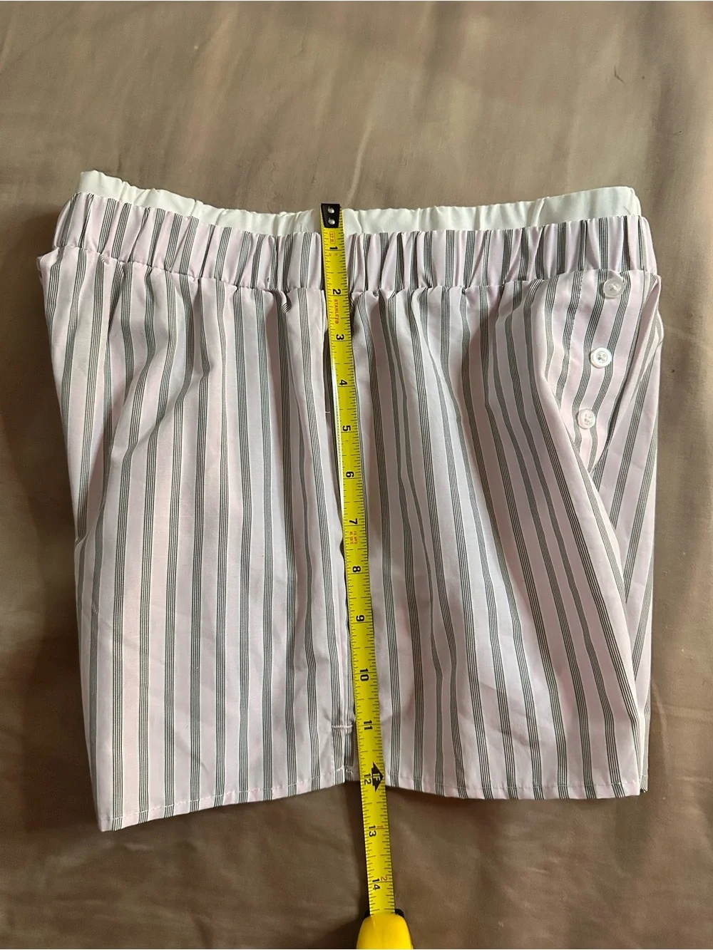 art class | Pink Striped Pajama Shorts / Girl Boxer Shorts | 10/12 youth